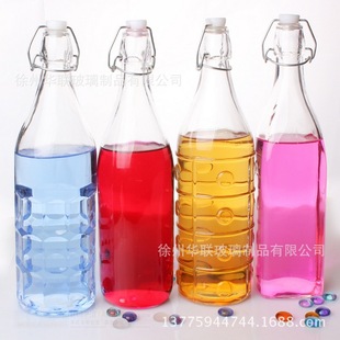 厂家直销 无铅玻璃酵素瓶子 果汁饮料瓶 红酒瓶 密封瓶 酵素桶