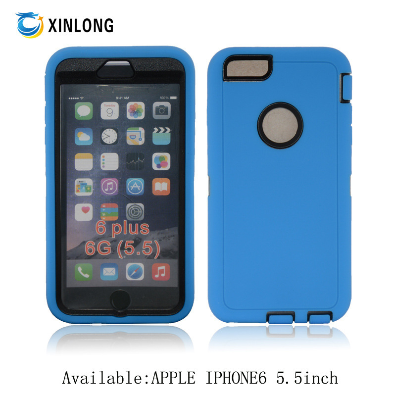 2014新款,苹果,iPhone6,5.5寸,硅胶机器人,二合一,手机壳,保护套