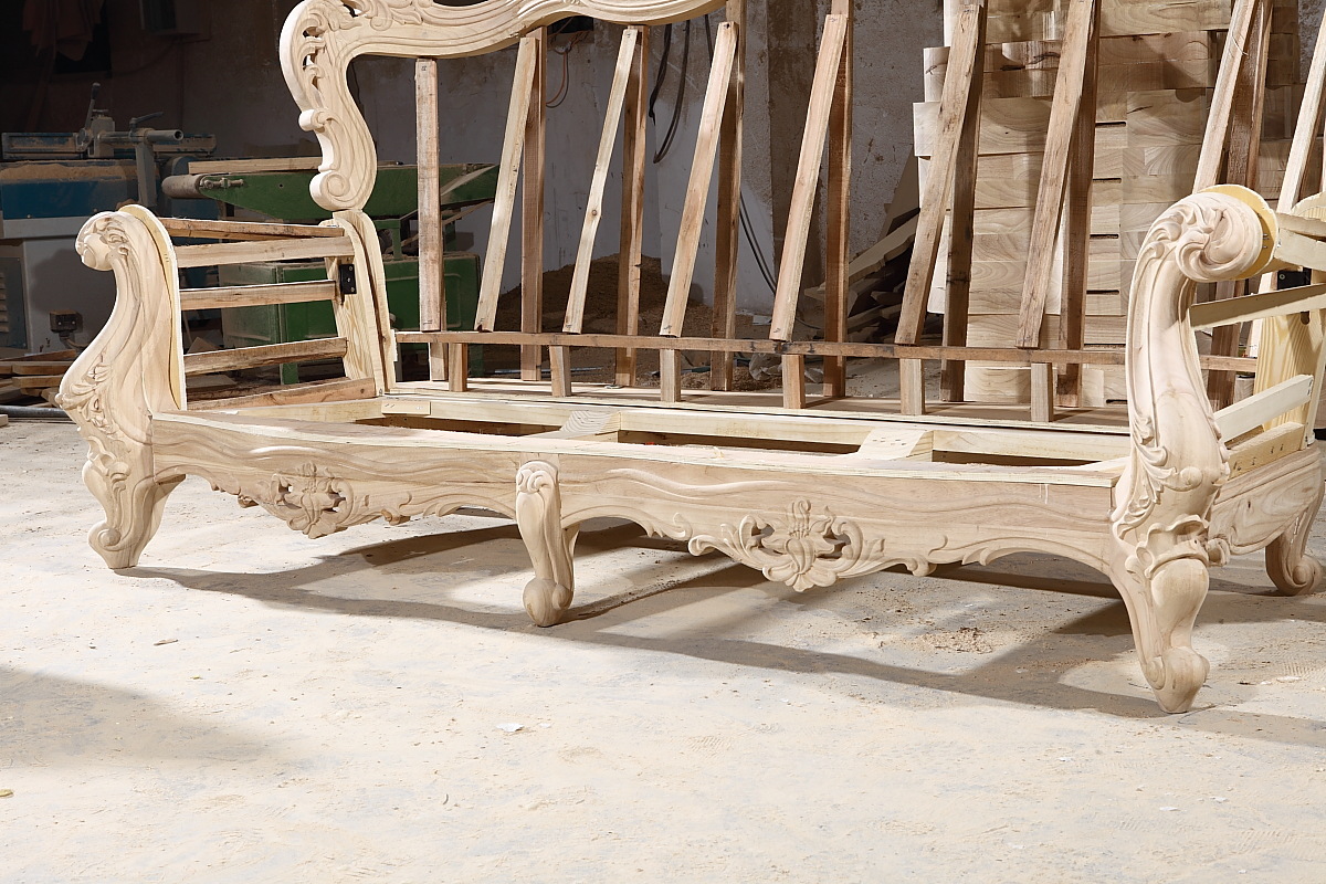 加工雕花实木架 欧式沙发木架 木材雕刻加工 厂家直销定制