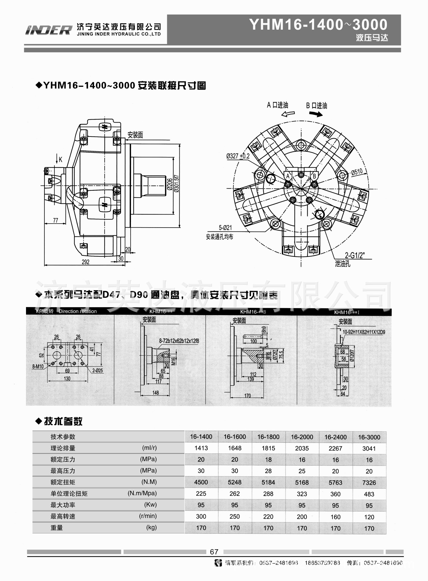 YHM16-1400-3000