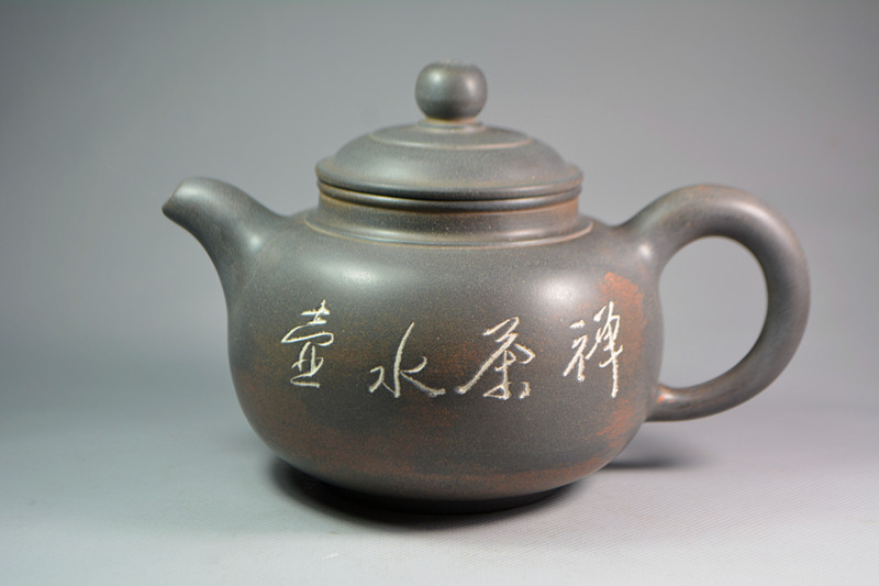 坭兴陶李人帡大师茶壶全手工制作正品钦州原矿紫泥大号灯笼壶包邮