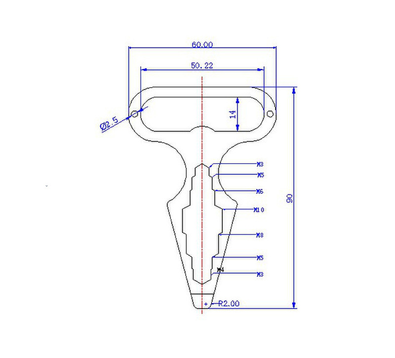 户外多功能组合扳手 防身尖刺 edc工具 不锈钢开瓶器 野营用品