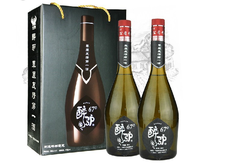 白酒 醉驴酒 闷倒驴67度醉驴880ml*2 手提袋 限量促销 销量大从优