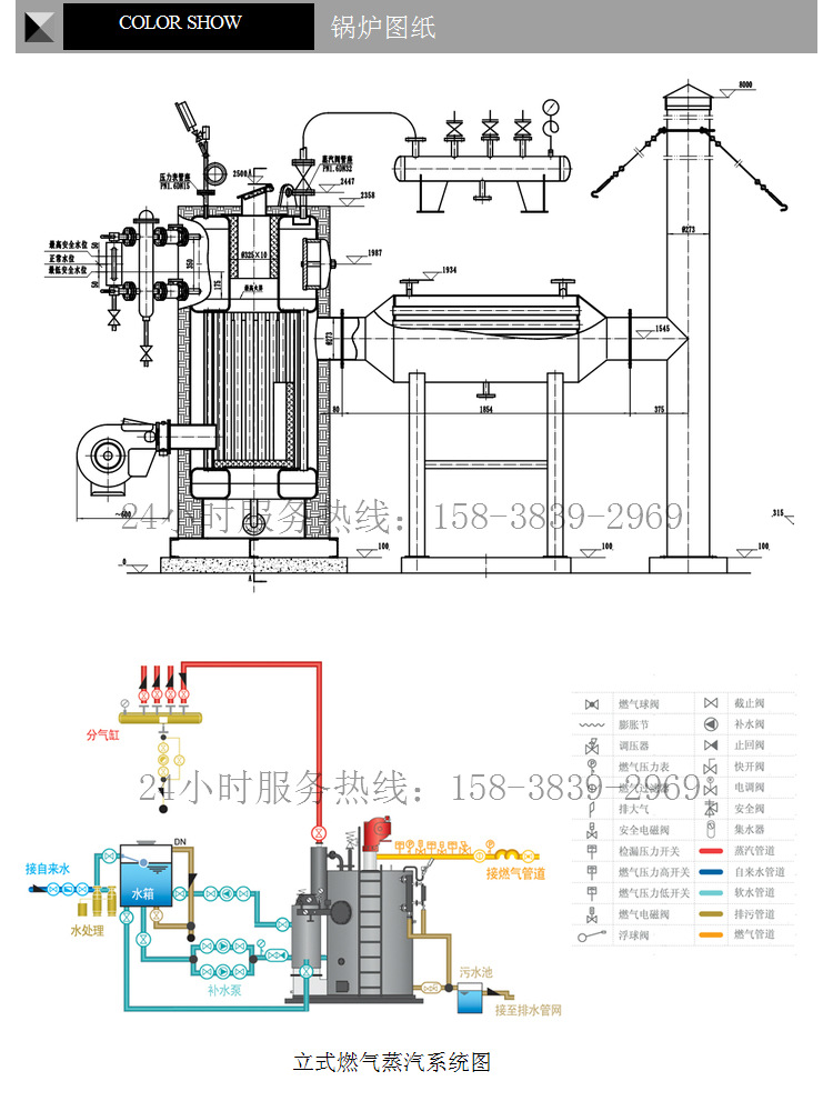 4服装厂纺织厂专用立式燃气蒸汽锅炉 0.3吨蒸汽锅炉
