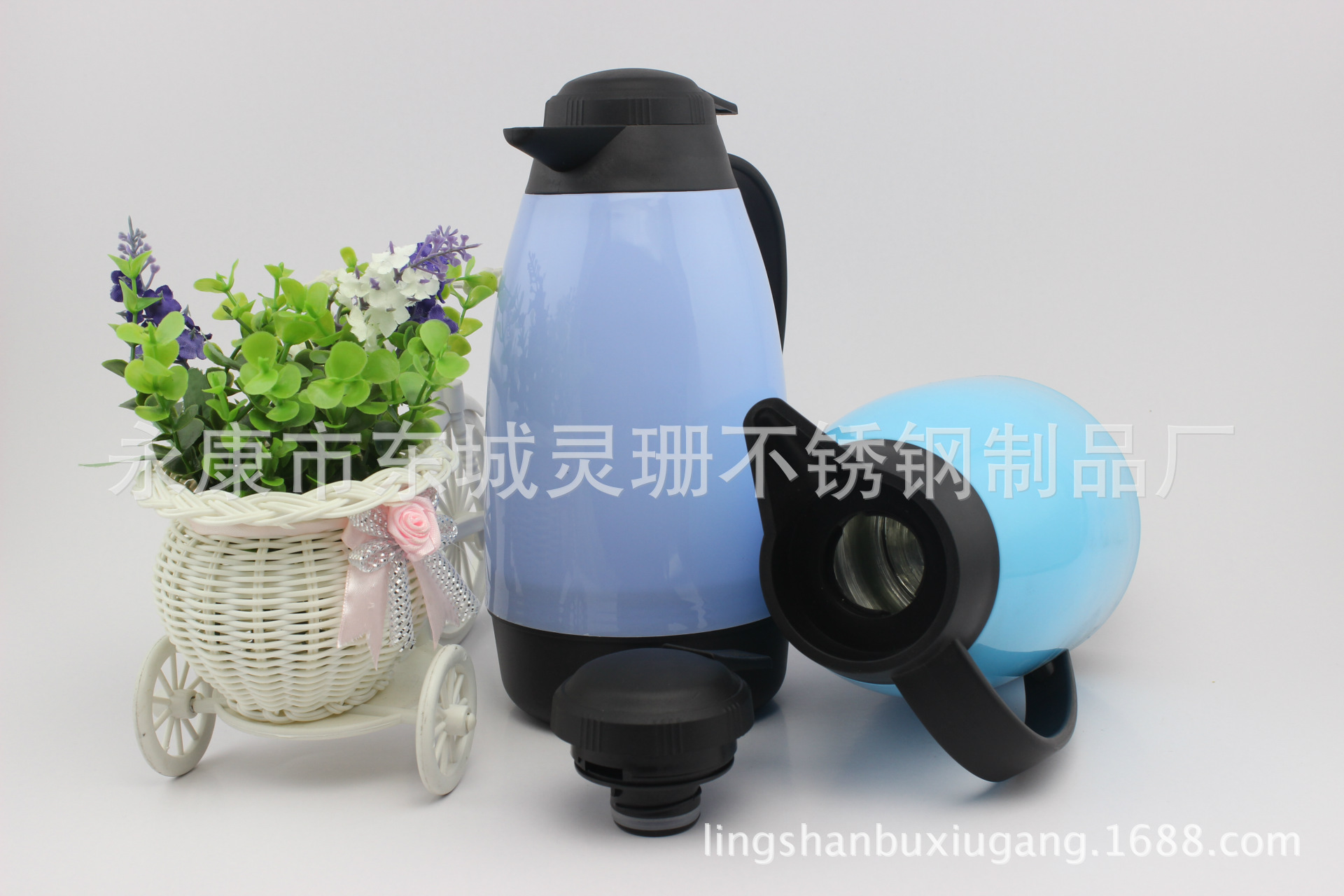 家用塑料咖啡壶保温壶食品级pp水银玻璃内胆保温时间更长1000ml