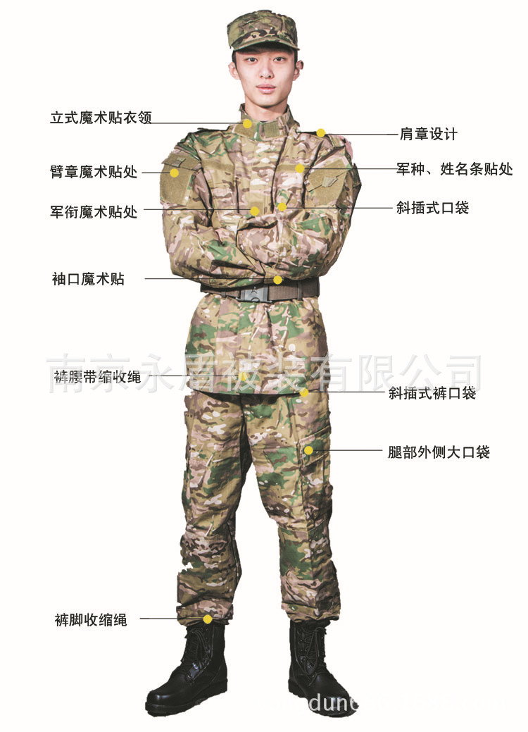 厂家直销批外军迷彩服/acu迷彩套装/蓝色数码迷彩服 迷彩服套装男