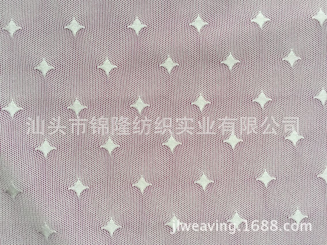 厂家直销n经编提花 45d针织网布提花服装面料 提花花型多样可选