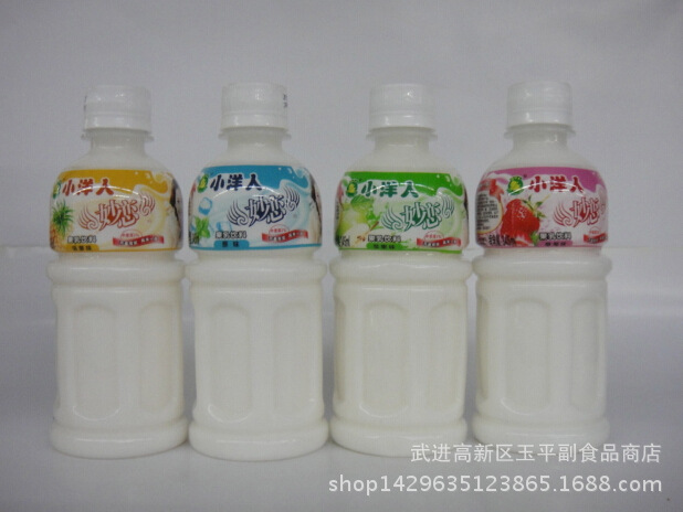 仅供常州批发供应 小洋人妙恋饮料 345 毫升/瓶 一箱12瓶