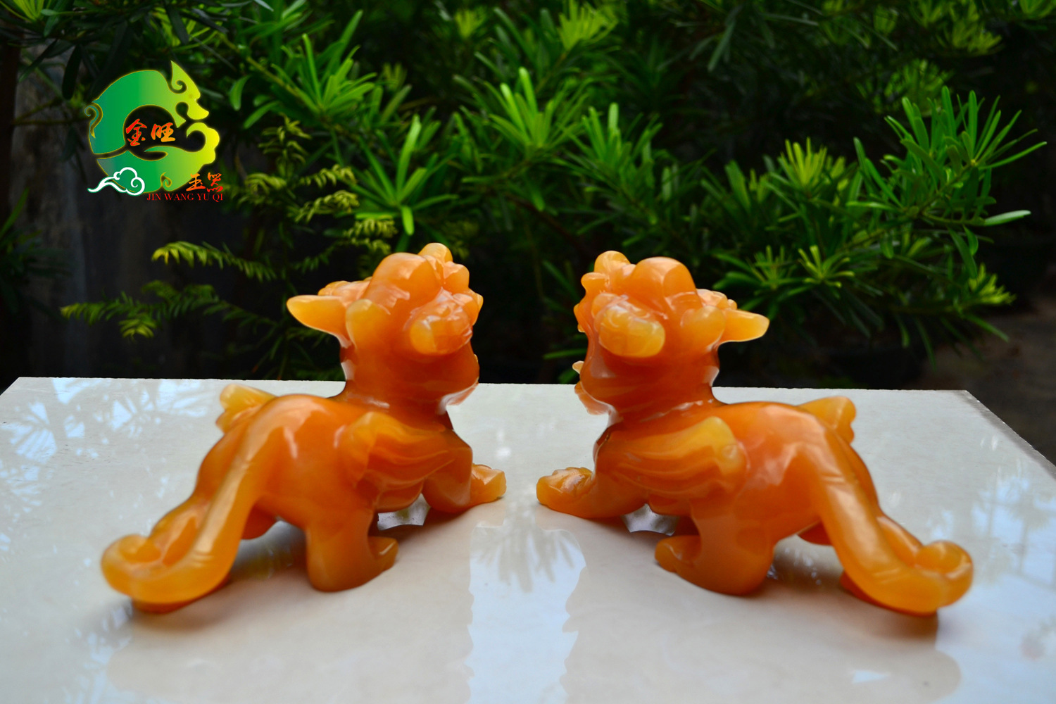 厂家直销 传统动物玉器工艺品 纯手工制作雕刻黄玉貔貅摆件