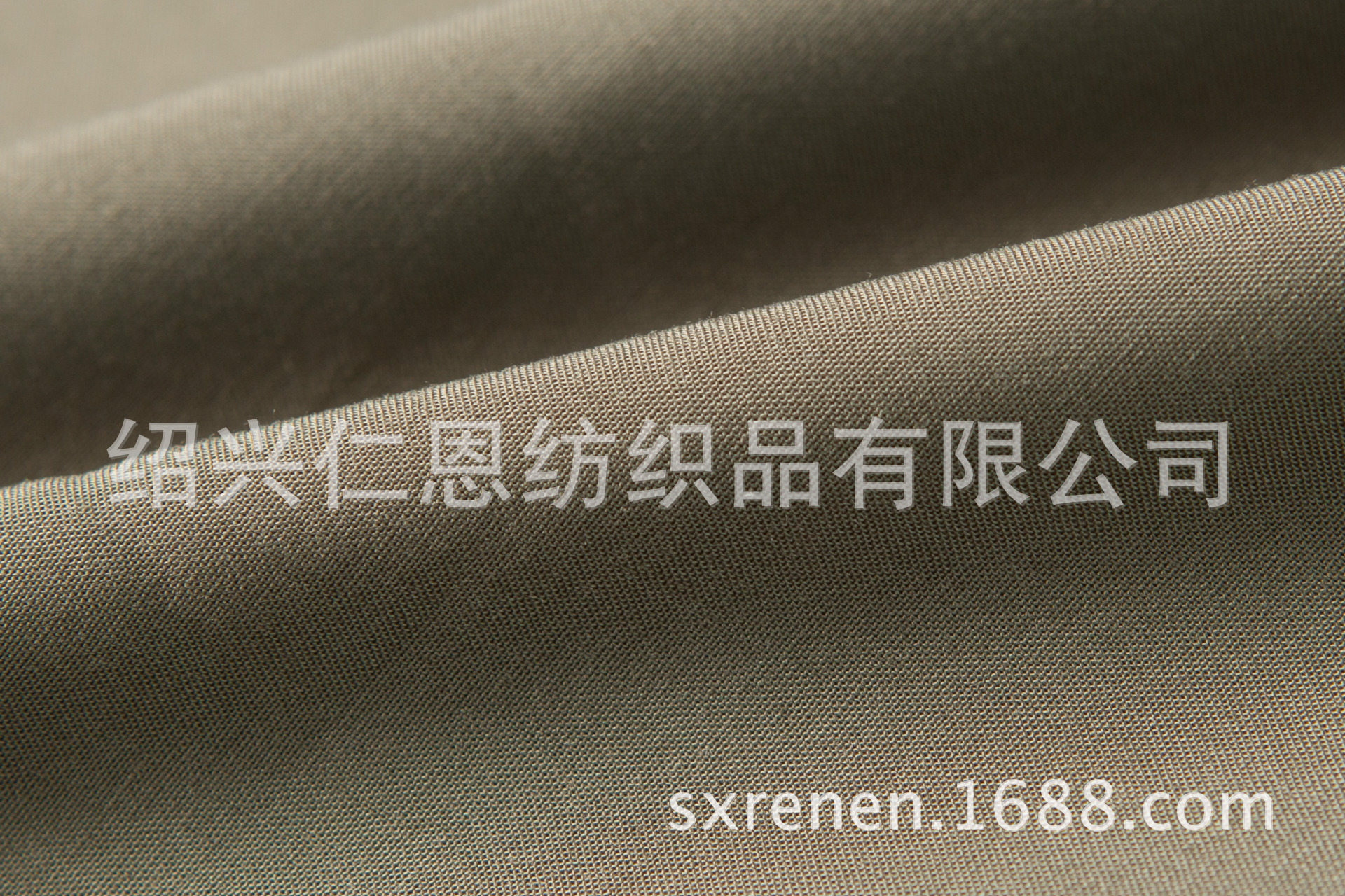 人棉府绸 绵绸布料 夏季 viscose rayon 人造棉服装用布 深军绿色