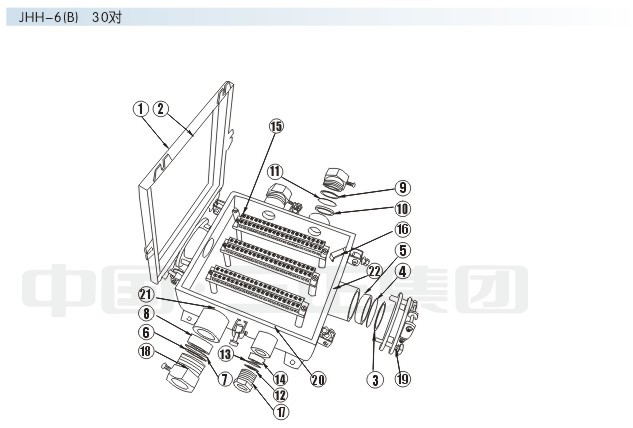 接线盒厂家直销JHH-6(B)矿用本安接线盒JHH-30对六通6通电缆接线