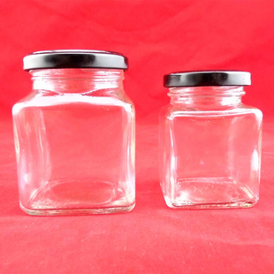 批发四方形蜂蜜玻璃瓶250g蜂蜜瓶子 果酱瓶200ml 款式齐全可定制