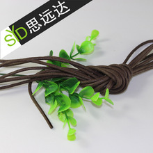廠家定制DIY飾品腰帶配件蠟繩吊牌線繩多色棉圓繩0.5CM鞋帶繩