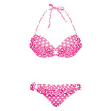 2015 New Cute & Adorable Bikini Swimwear Ruffle with Lace