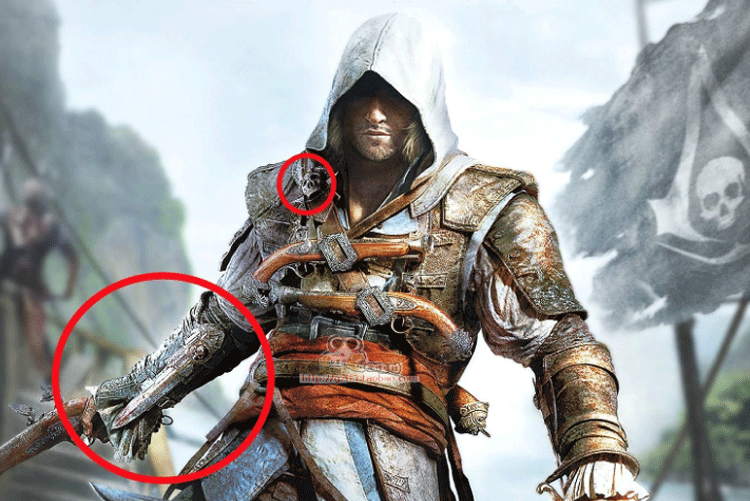 刺客信条4黑旗爱德华cosplay武器道具1:1刺客信条袖箭