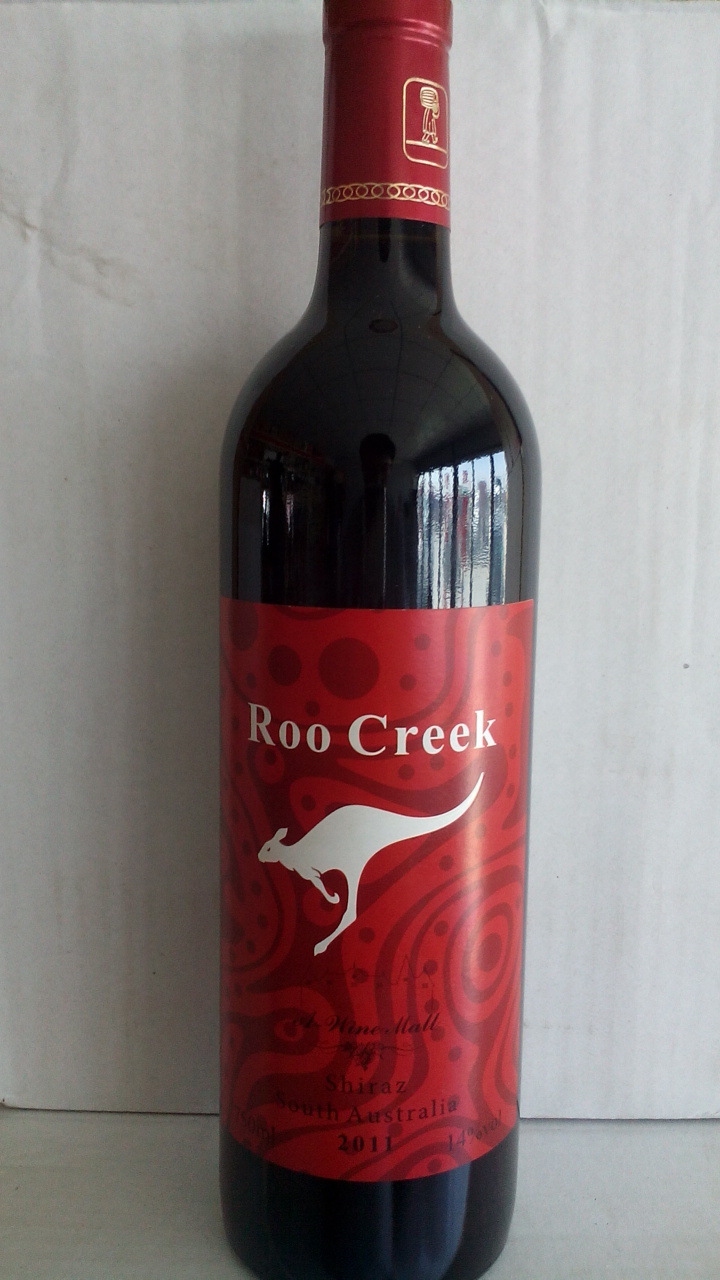 澳大利亚原装进口 飞奔袋鼠西拉红葡萄酒 干红葡萄酒 roo creek