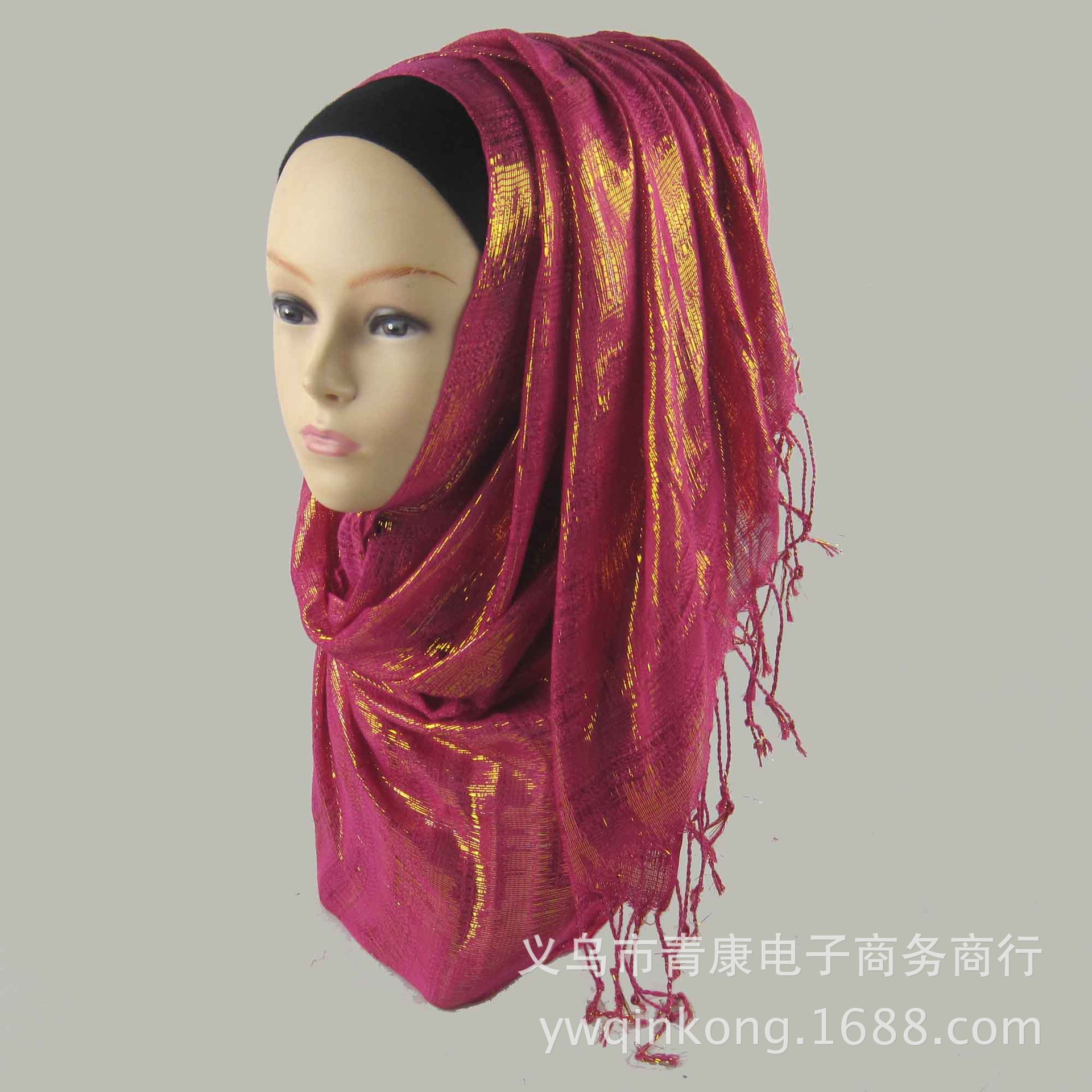 2015 新款全国热销款,金丝围巾,穆斯林头巾,方便头巾