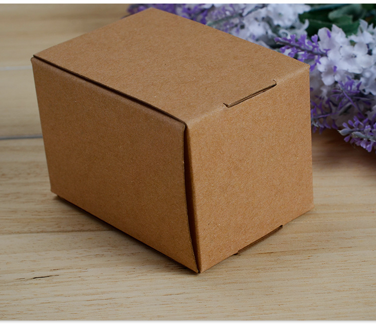 生产透明开窗牛皮纸盒 自立长方形设计胶印包装纸盒 环保通用纸盒