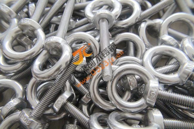 定制304不锈钢加长吊环螺栓 M8×60不锈钢吊环螺丝