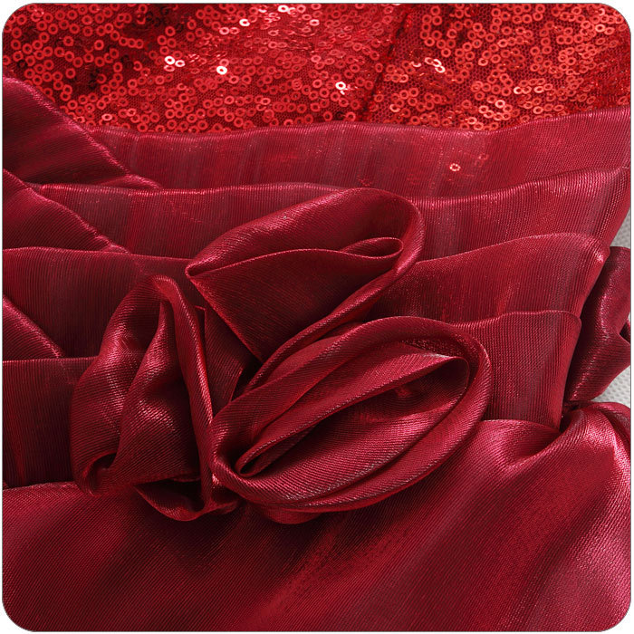 the fat Extra large Women's wear Plus Size Fattening evening party Ruffles camisole longuette Evening dress Dress 9725
