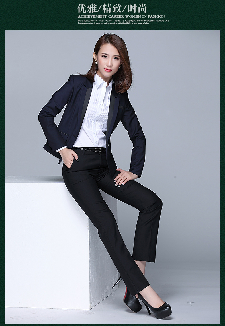 2015春季新款职业女装 韩版高端仿毛修身后开叉小西装女 厂家批发