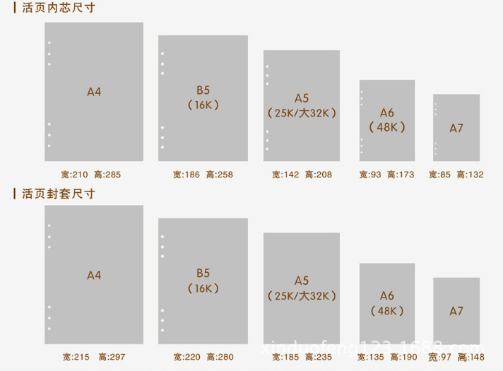 上海记事本定制尺寸对照表笔记本礼品定做常规尺寸- 阿里巴巴商友圈