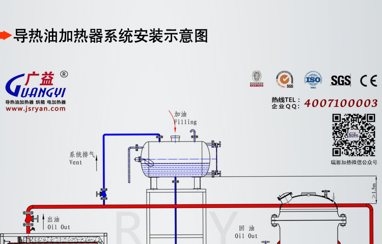 瑞源广益 小型电加热导热油炉 厂家直销 非标定制 导热油炉加热器