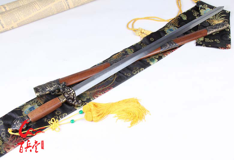 龙泉百兵堂中国十大名剑赤霄剑硬剑未开刃家居精品摆设送朋友