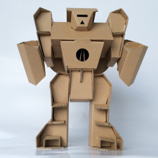 变形金刚 机器人 折纸diy 手工纸 教育三维模型拼图