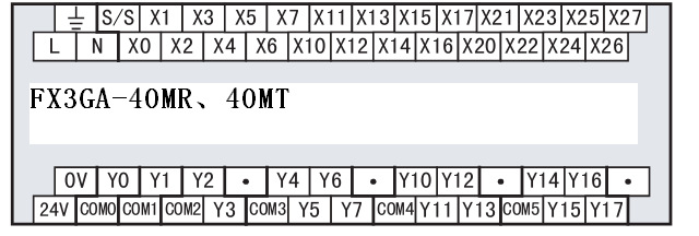 三菱plc-fx3sa,fx3ga端子排列详细表