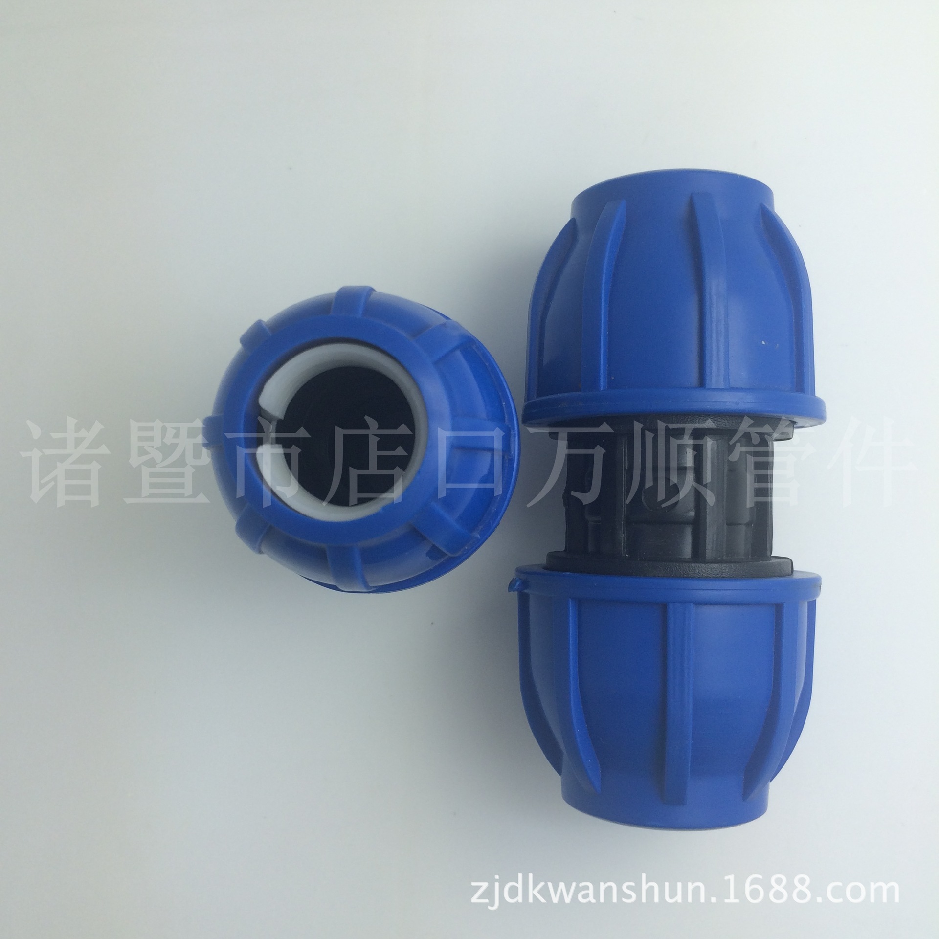 【厂家直销】pe快速接头 抢修接 自来水管快接管件 蓝帽20~63