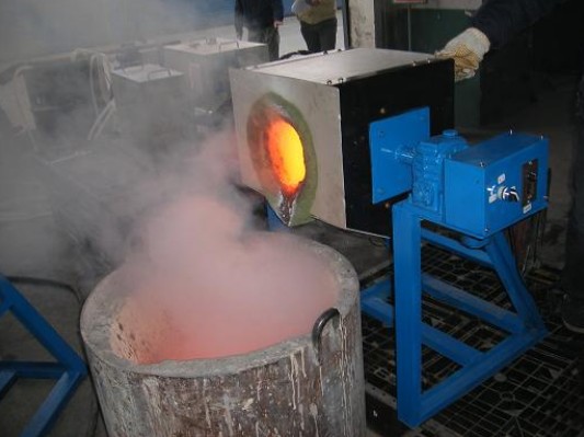 铁钢铜熔炼炉矿石熔炼高频熔炼炉中频炉熔炼炉中频感应加热熔炼炉