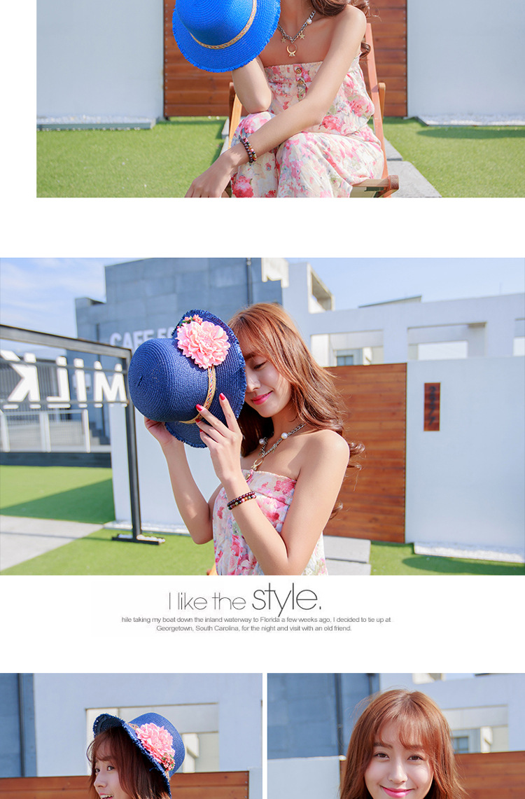 DG1689毛边大花朵草帽 (23)