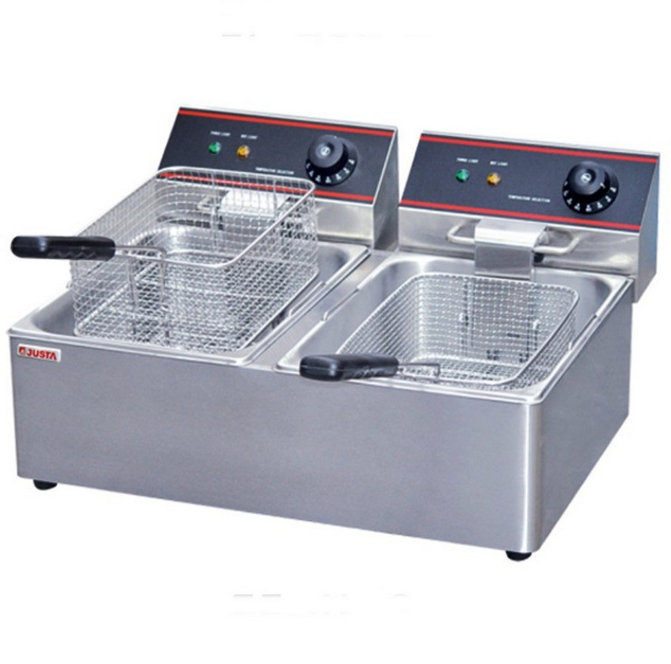 Double cylinder double electric counter top Fryer Home--00001