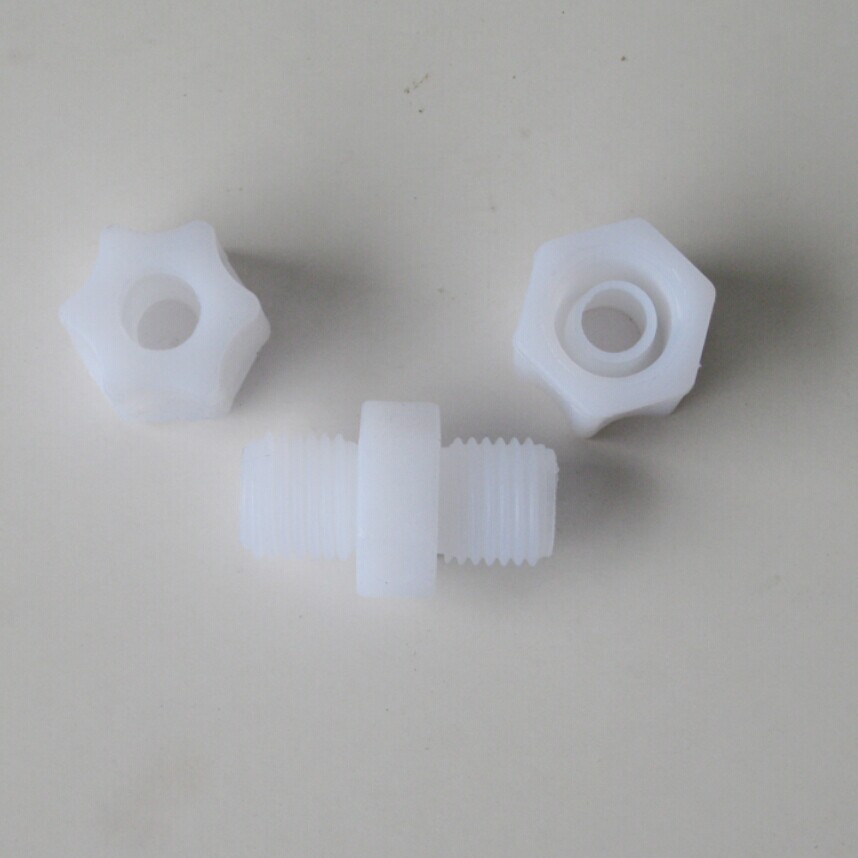 二分直接头 净水器水管连接头 尼龙材质 2分外螺纹转2分直接