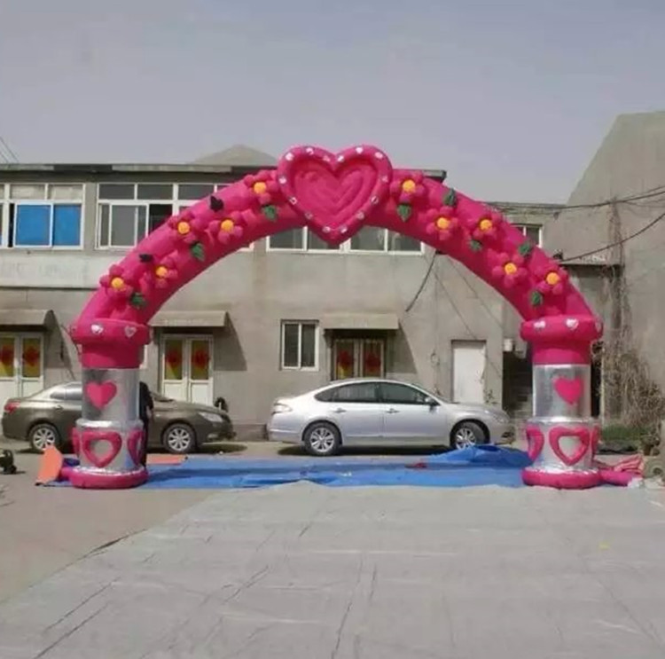 结婚拱门新款皇冠凯旋门金冠门彩虹门充气拱门婚庆道具庆典花门