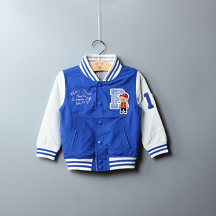 外贸童装 卡通猴子棒球服 男童秋季新品2015外套 韩版lw856186