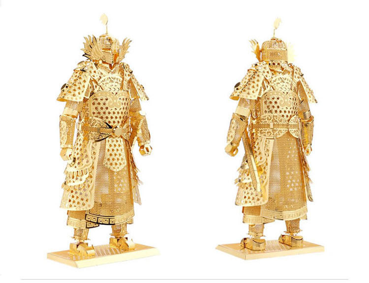 Piececool 3D Models Metallic Nano Puzzle 3D Metal works Warrior ...