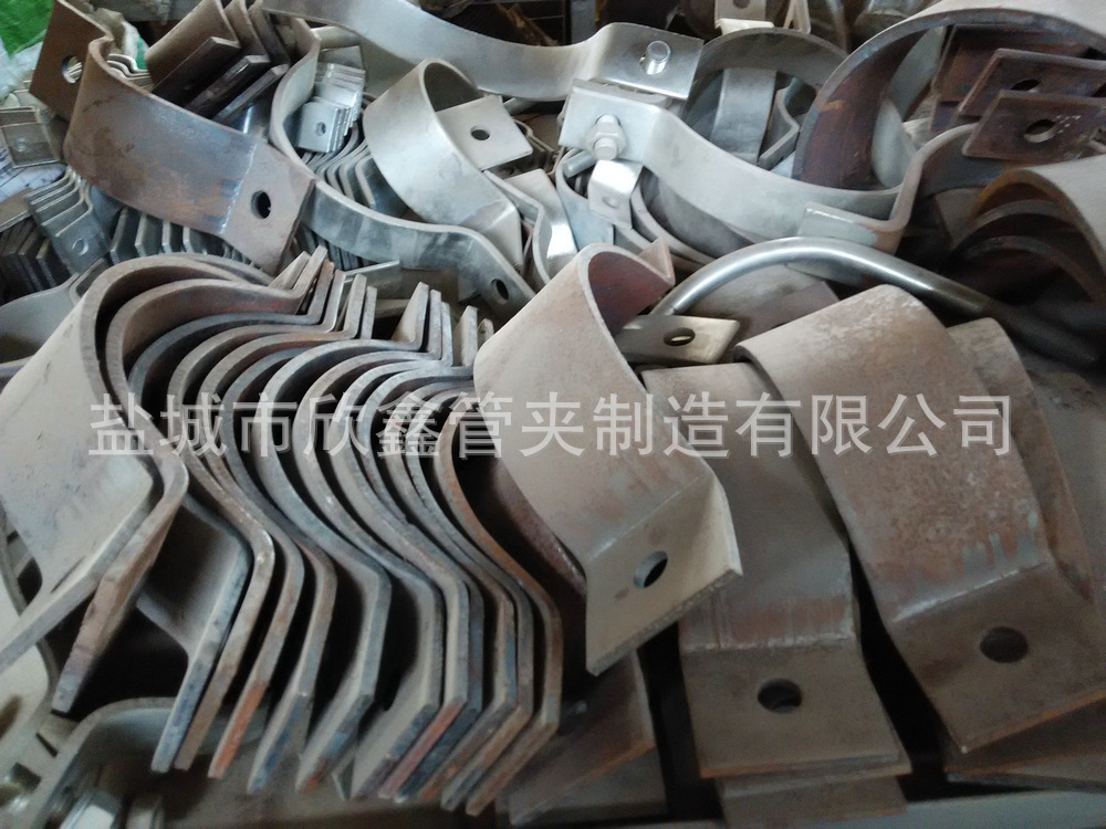 加工定制 紧固件扁钢管夹 欣鑫316不锈钢扁钢管夹图片_70