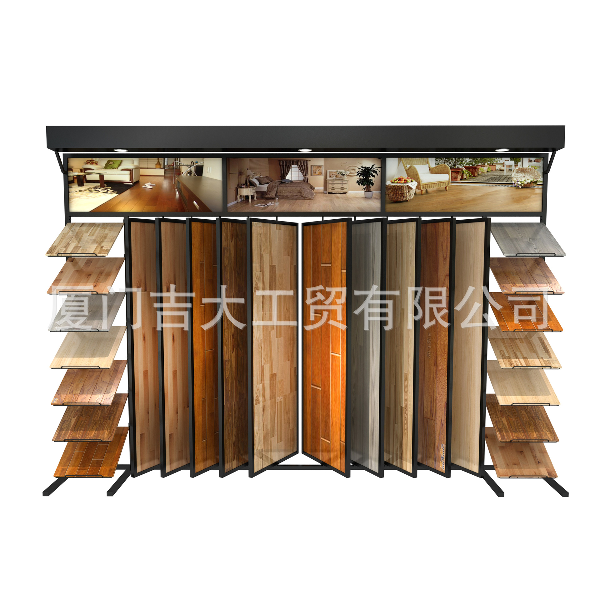 热销精品 翻页木地板转展架 瓷砖展架 精品地板展架 瓷砖陈列展架