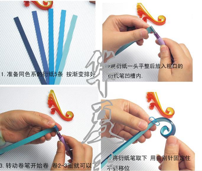厂家批发儿童手工diy衍纸工具卷纸器 竹节双头塑料钢针短叉衍纸笔