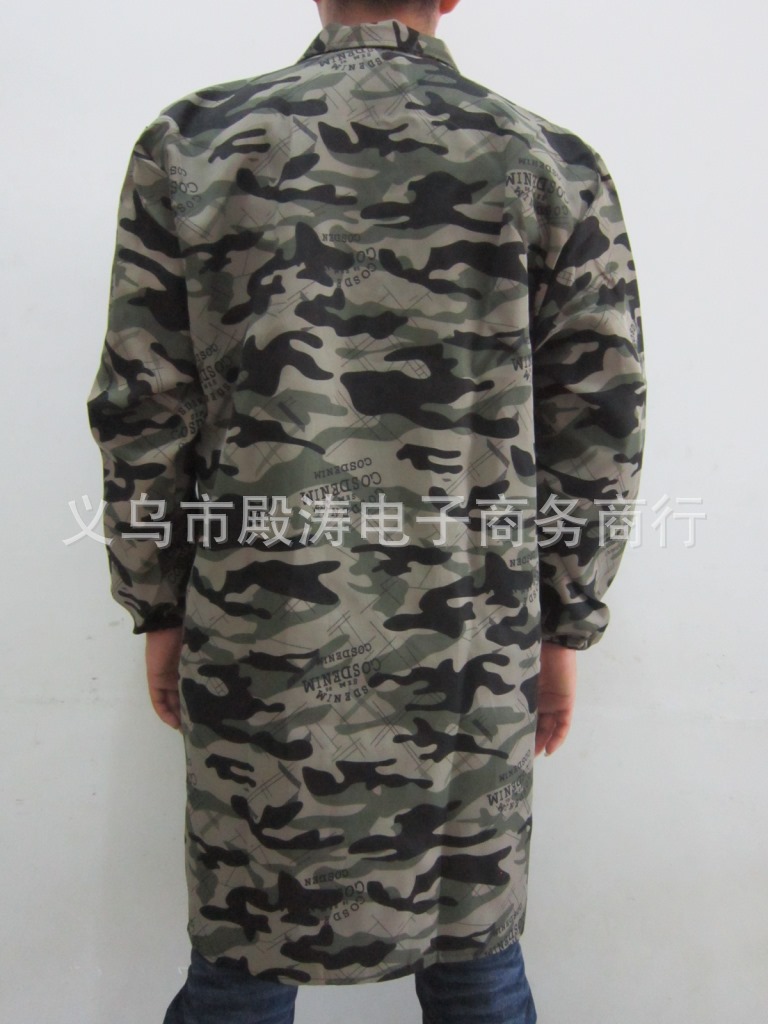 秋冬长袖迷彩大褂仓库耐脏工作服大褂迷彩工作服搬运服长大褂批发