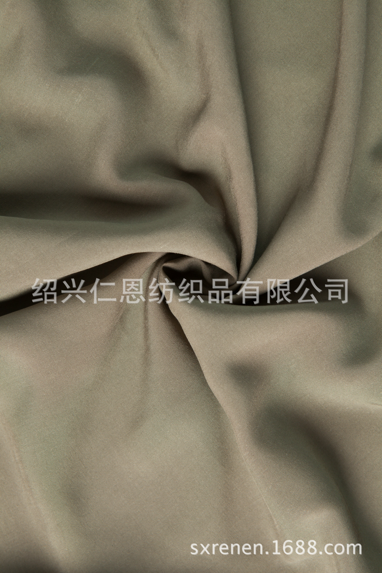 人棉府绸 绵绸布料 夏季 viscose rayon 人造棉服装用布 深军绿色