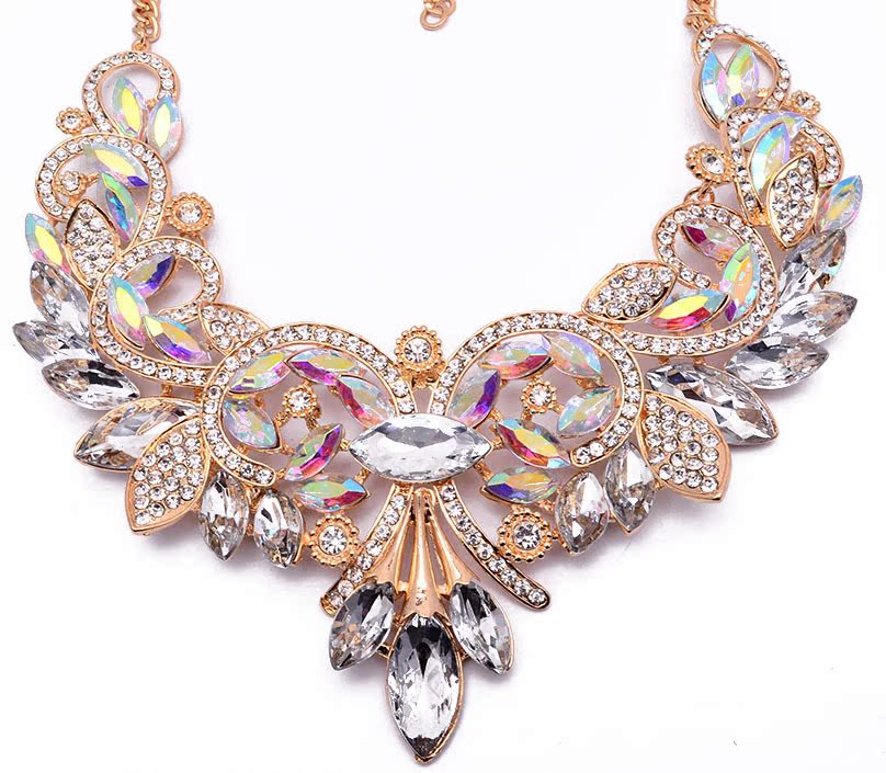 Occident alloy flowers necklace ( color ) NHJQ2518