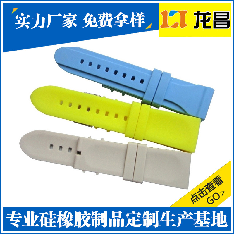 生产贴牌常平硅胶手表手表带产品展示