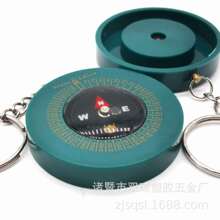 廠家直供雙球牌47MM鑰匙扣指南針禮拜塑料指北針compass