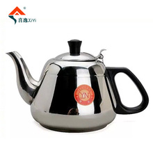 不銹鋼燒水壺電磁爐壺 茶水壺餐廳羅馬茶壺帶濾網1.2L