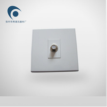 現貨牆壁插頭插座有線電視插座批發英制F頭接口86型8F座插頭插座