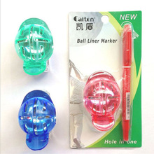 caiton高爾夫畫球器環保塑膠帶扣划線器送記號筆golf ball linker