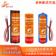 瀚興日月ER14505M3.6V鋰電池智能IC水表流量計巡更棒PLC設備5號AA